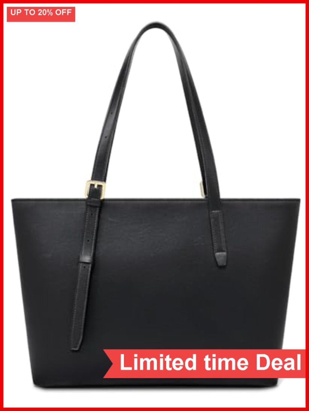 Women's Faux Leather Tote Bag 13" Laptop Shoulder Handbag Work Office